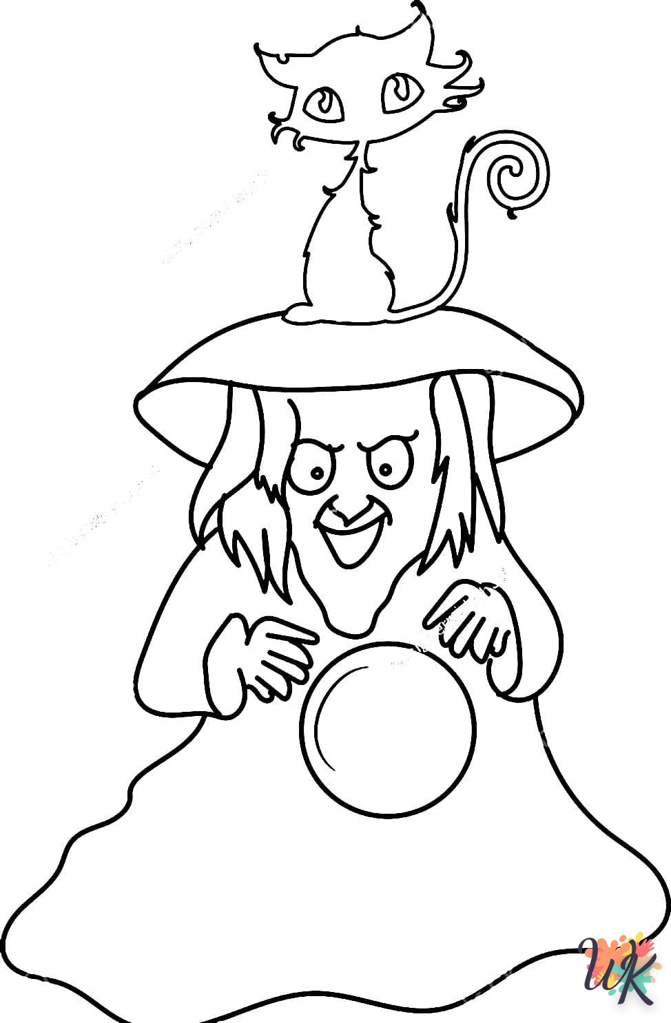 Strega 18 Disegni da Colorare Strega 16